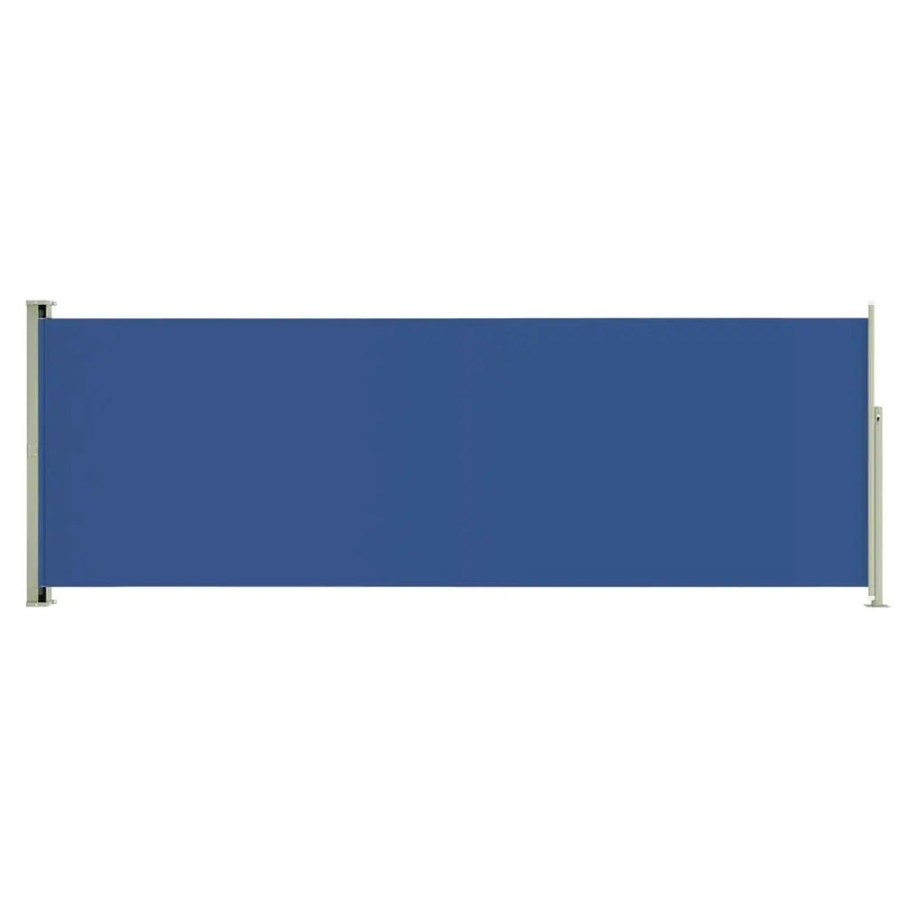Patio Retractable Side Awning 180x500 cm Blue Londecor