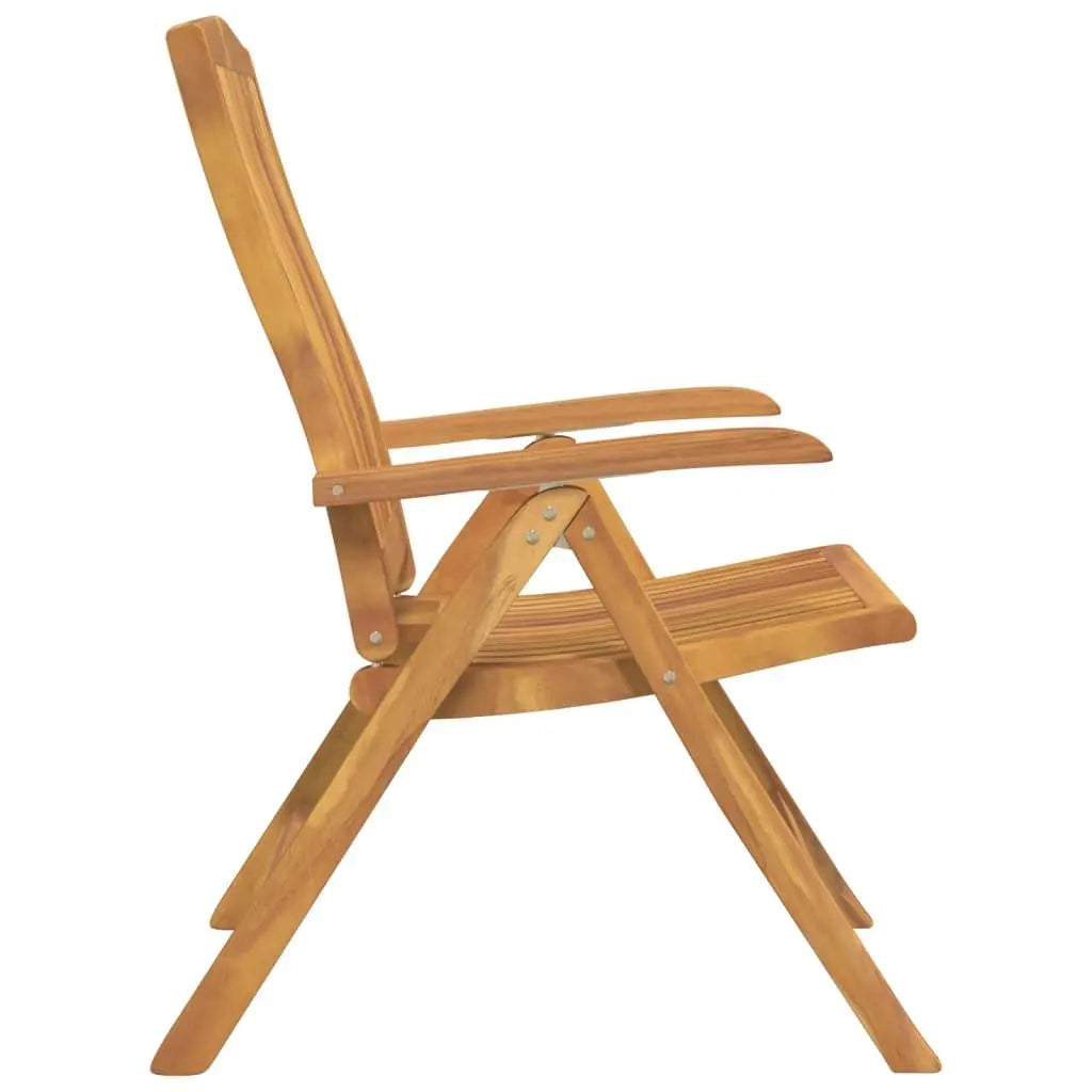 Reclining Garden Chair 2 pcs Solid Wood Teak - Londecor