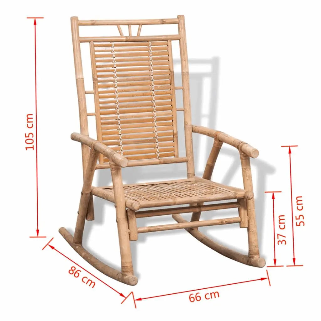 Bamboo Rocking Chair - Londecor