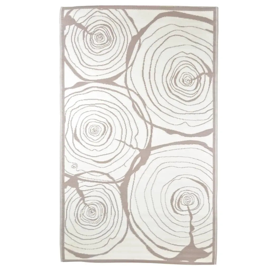 Esschert Design Outdoor Rug 240x150cm Growth Rings Londecor