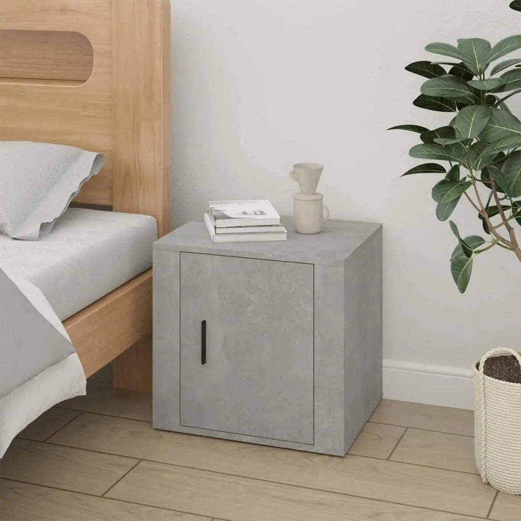 Bedside Cabinet Concrete Grey 50x39x47 cm - Londecor