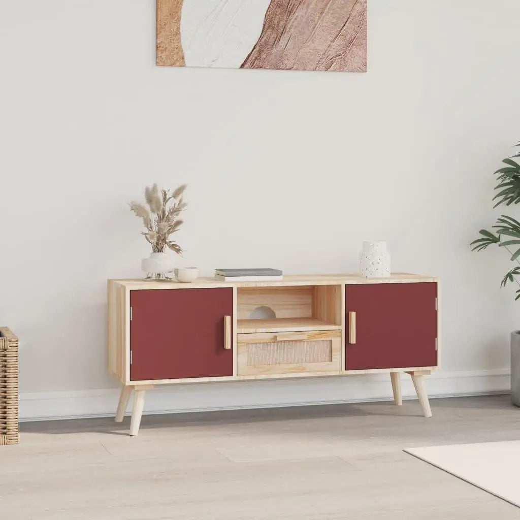 TV Cabinet with Doors 105x30x45 cm Wood Londecor
