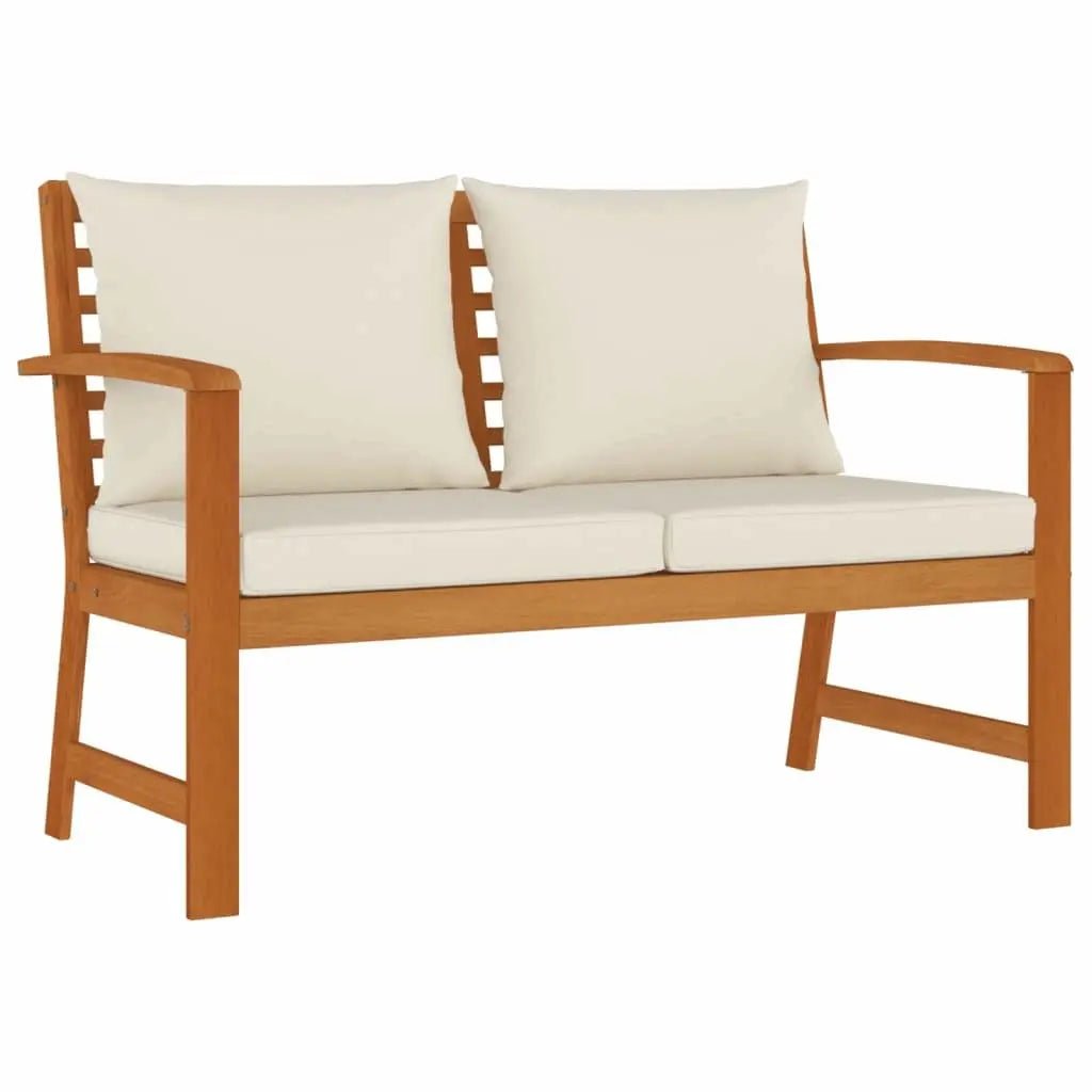 9 Piece Garden Dining Set with Cushions Solid Wood Acacia - Londecor