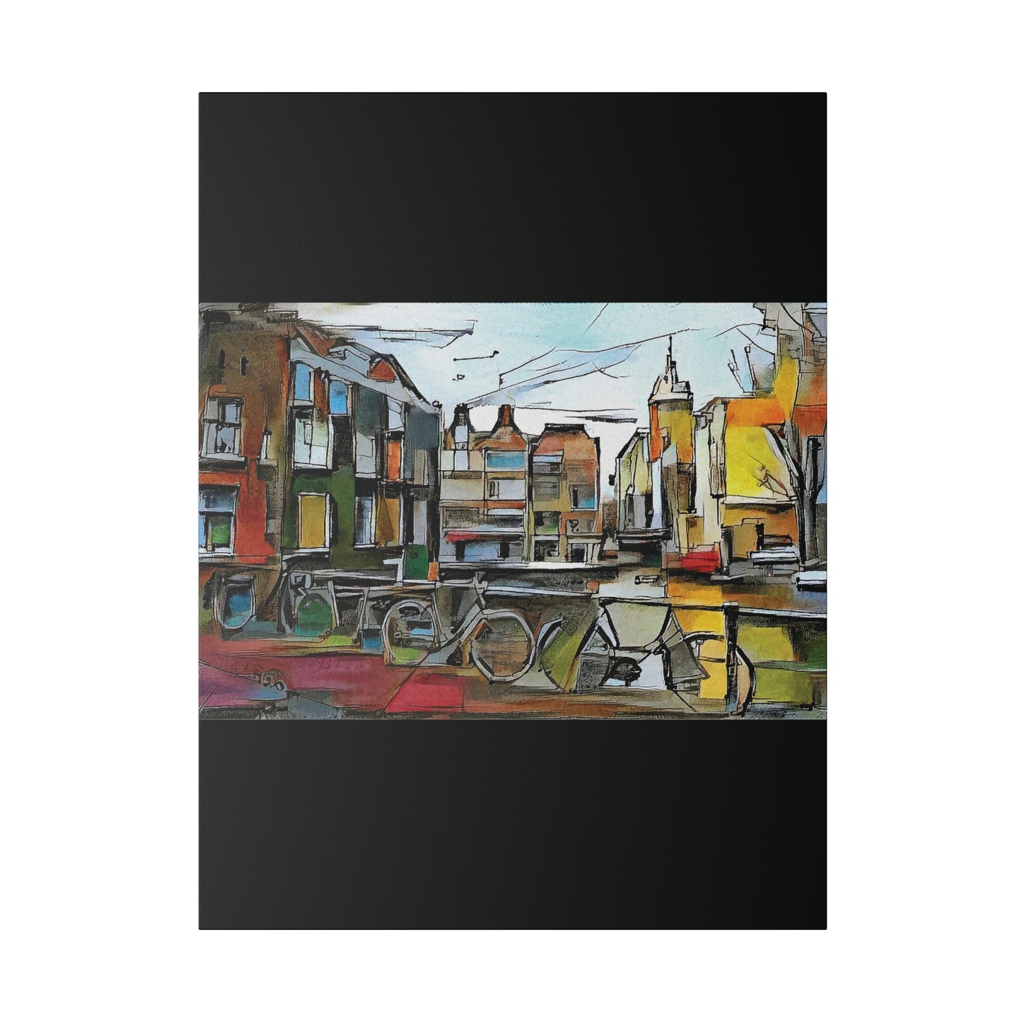 Walks in Amsterdam Canvas  Printify