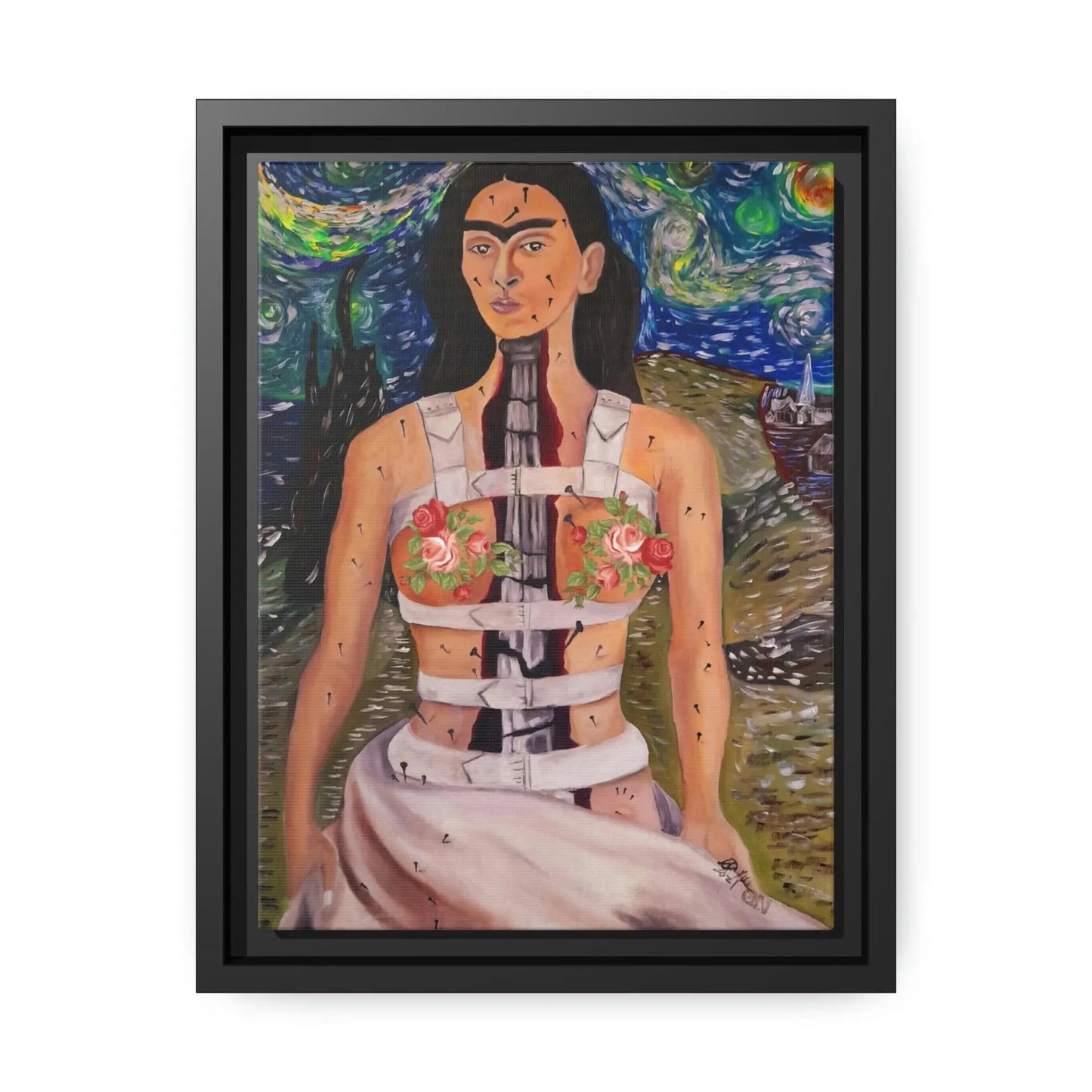 Canvas Wall Art Matte With Frame & Eco- Friendly FRIDA Londecor