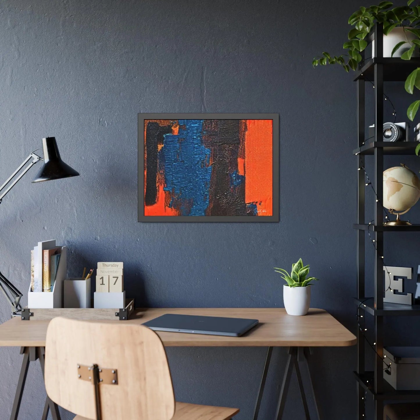 Framed Abstract Poster STRENGHT Open Edition Eco-Friendly By QueenNoble Londecor