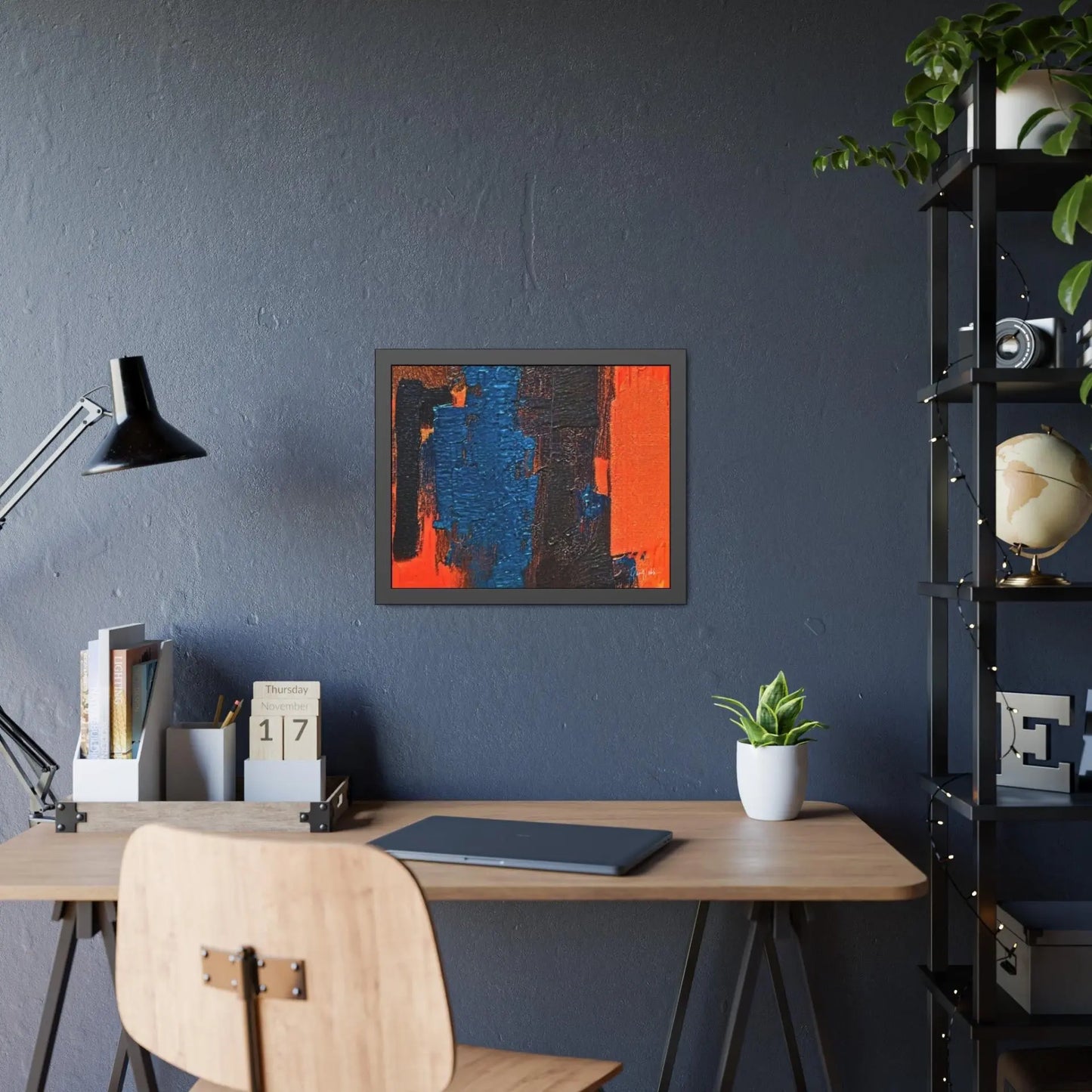 Framed Abstract Poster STRENGHT Open Edition Eco-Friendly By QueenNoble Londecor