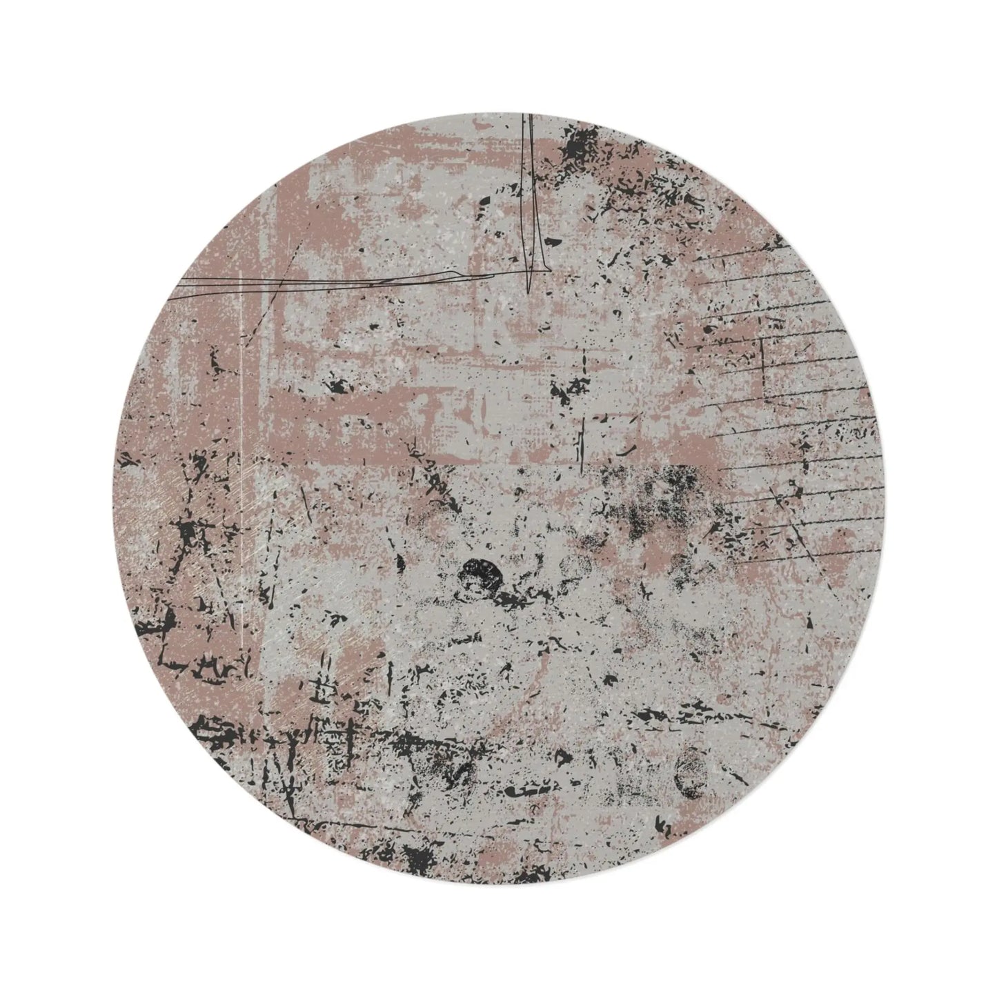 Meditation Designer Round Rug PINK Londecor