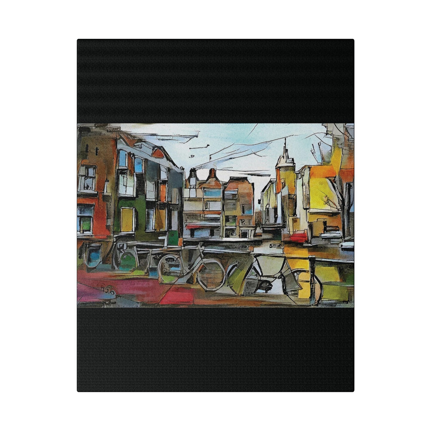 Walks in Amsterdam Canvas  Printify