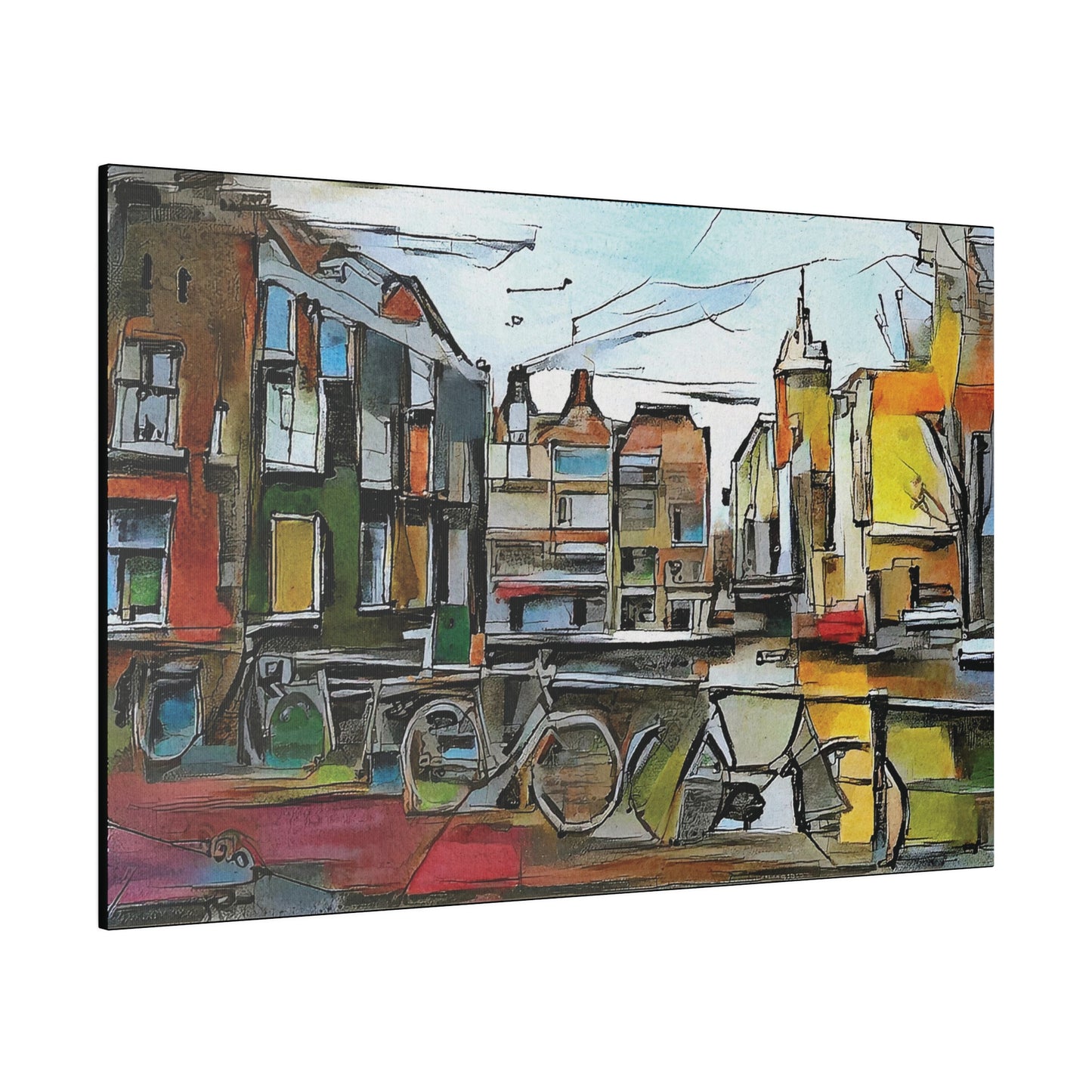 Walks in Amsterdam Canvas  Printify