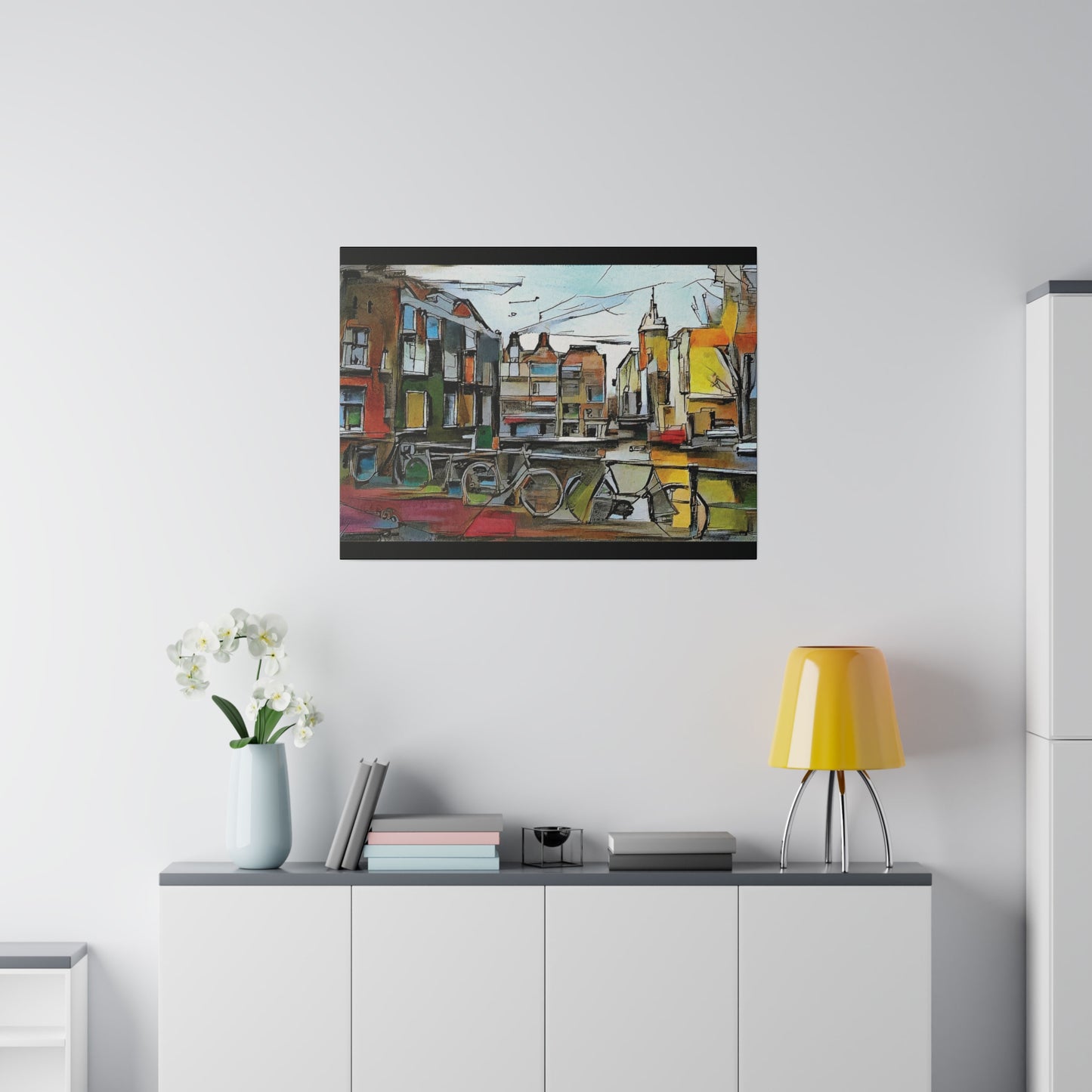 Walks in Amsterdam Canvas  Printify