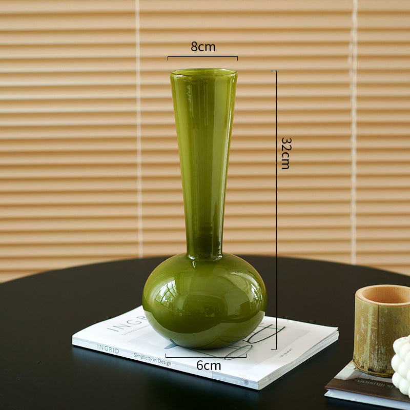 French Antique Glass Vase Londecor