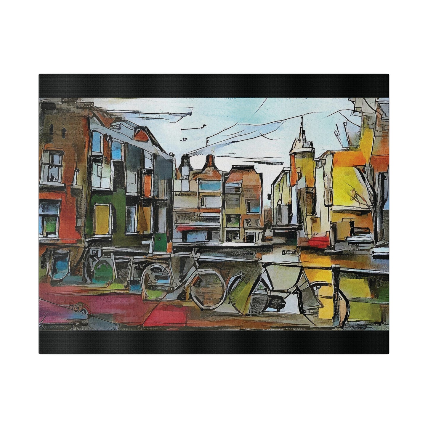 Walks in Amsterdam Canvas  Printify