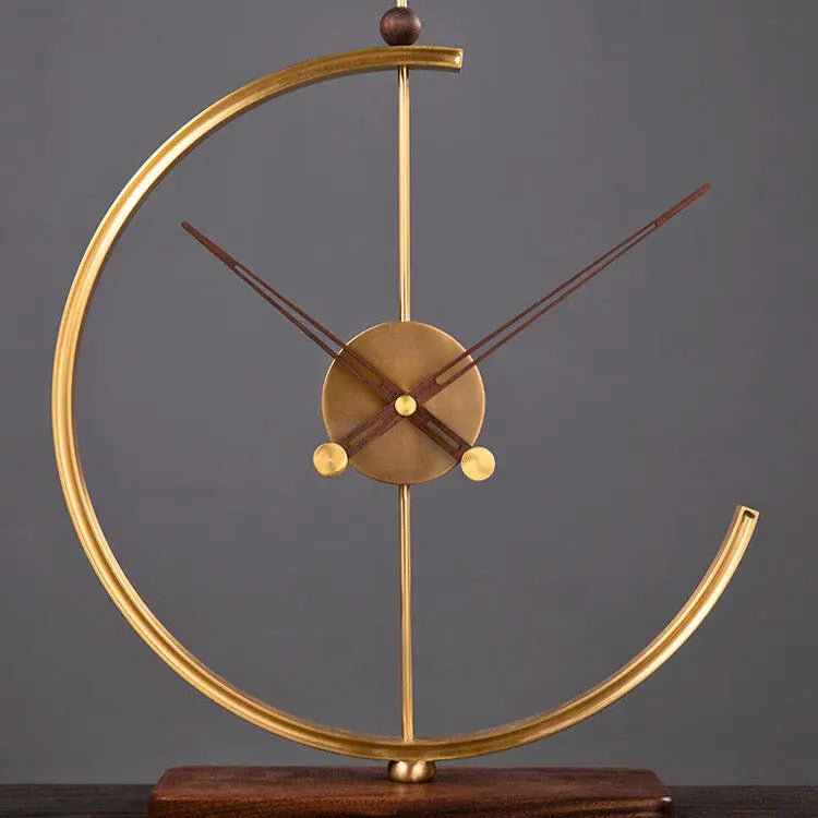 Walnut Pure Copper Clock Londecor