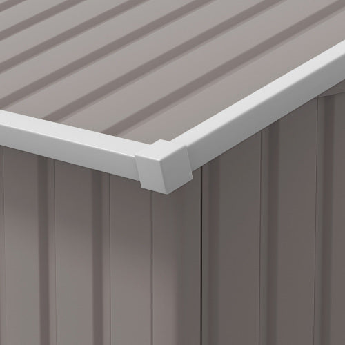 Garden Storage Shed with Base, Light Grey