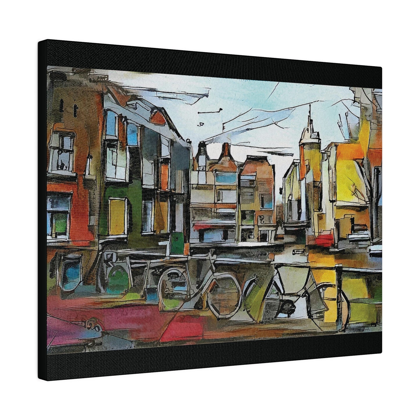 Walks in Amsterdam Canvas  Printify