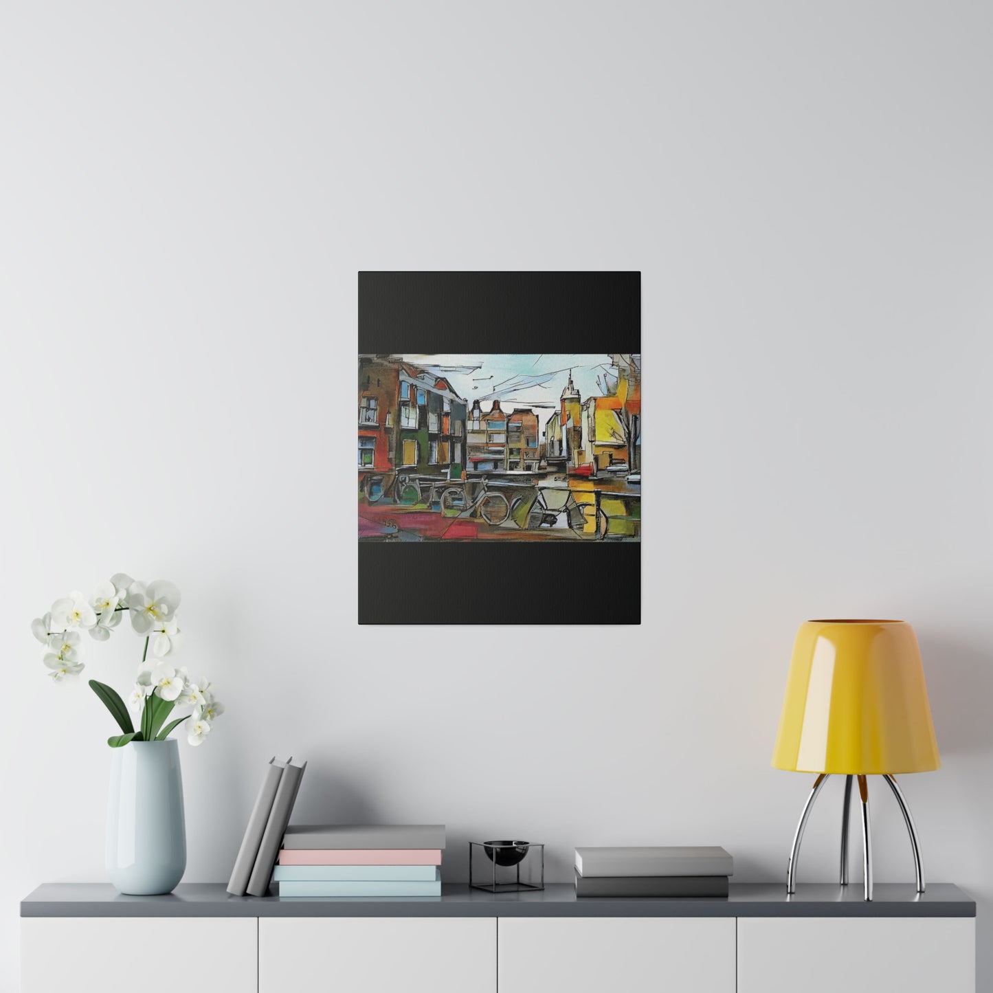 Walks in Amsterdam Canvas  Printify