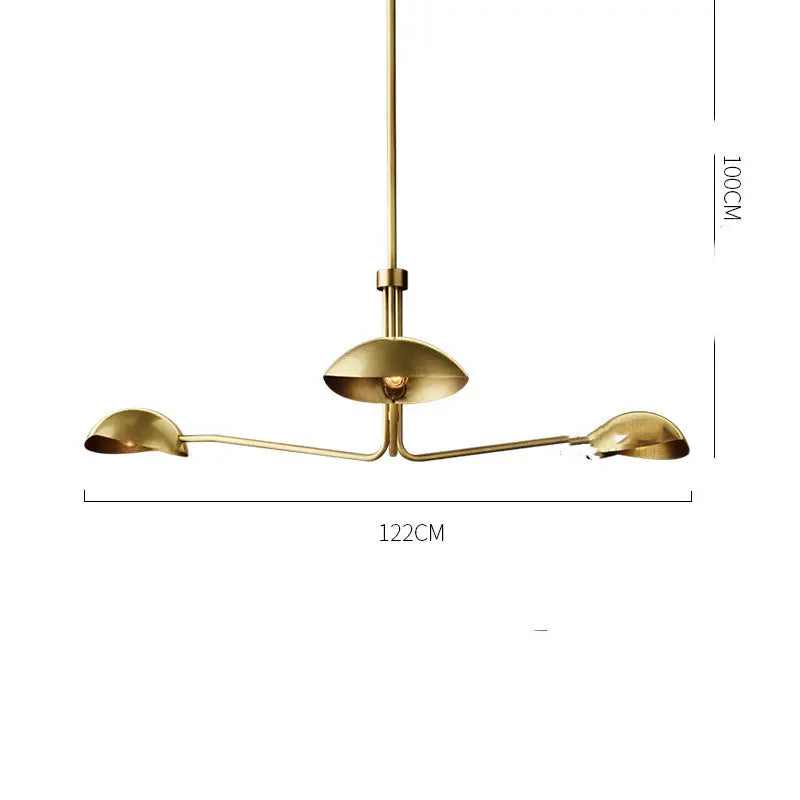 Minimalist Full Copper Creative Fashion Chandelier Londecor
