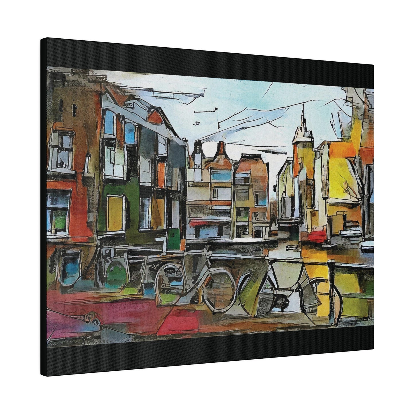 Walks in Amsterdam Canvas  Printify