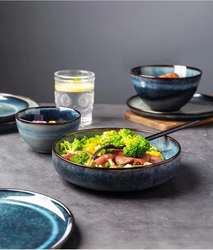 Japanese Tableware Set Ceramic Bowl Plate Londecor