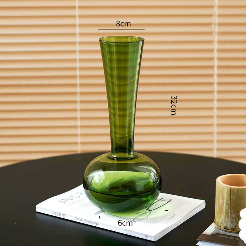 French Antique Glass Vase Londecor