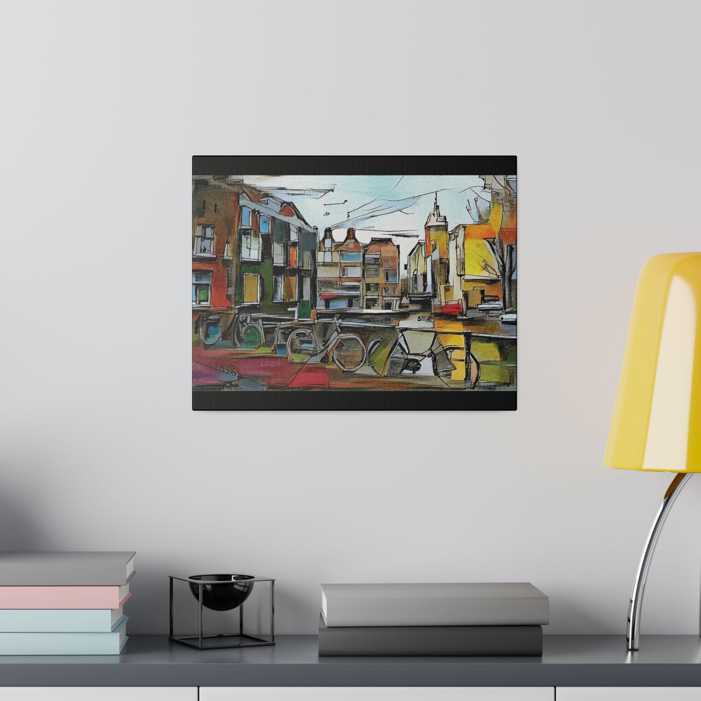 Walks in Amsterdam Canvas  Printify