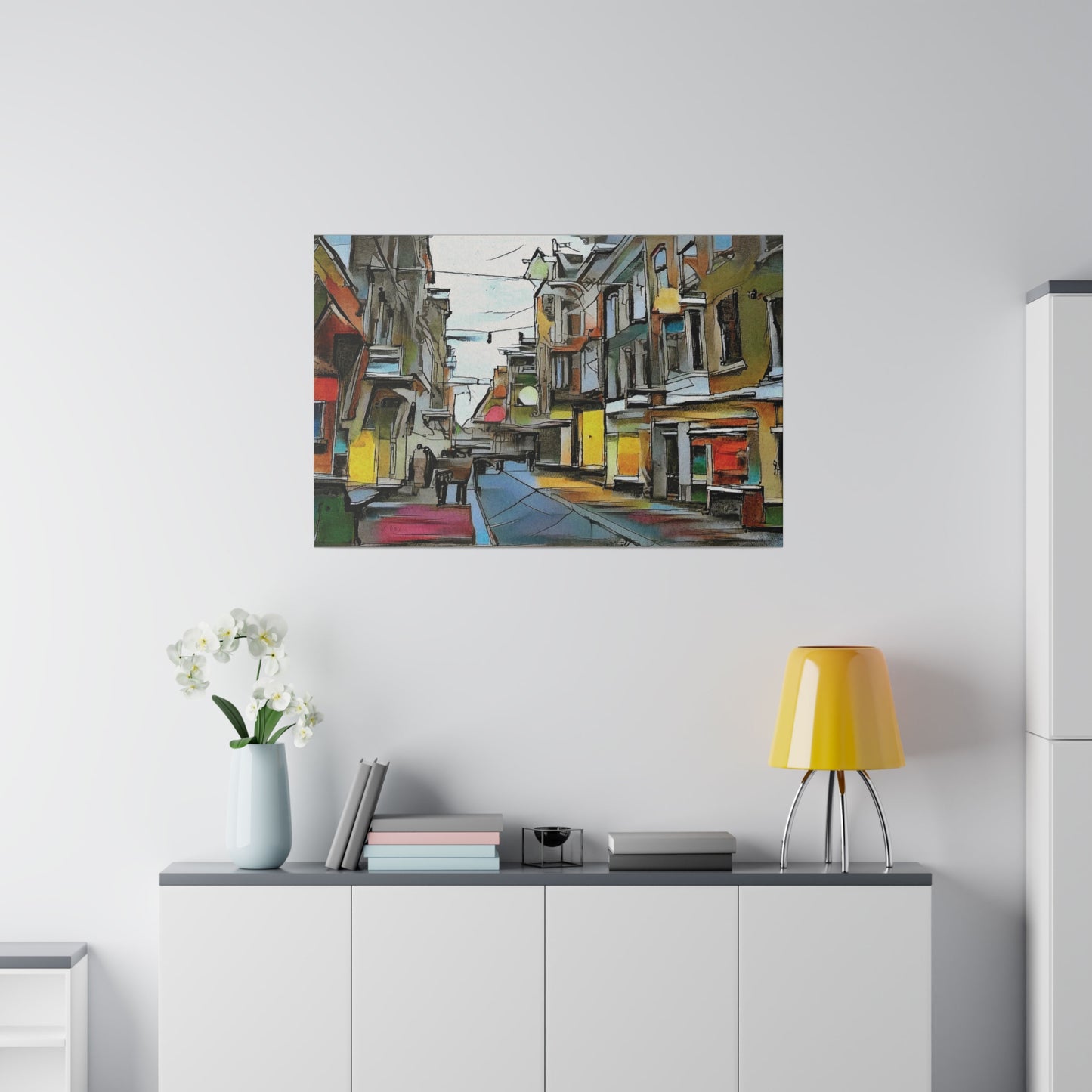 On The High Street Canvas Printify