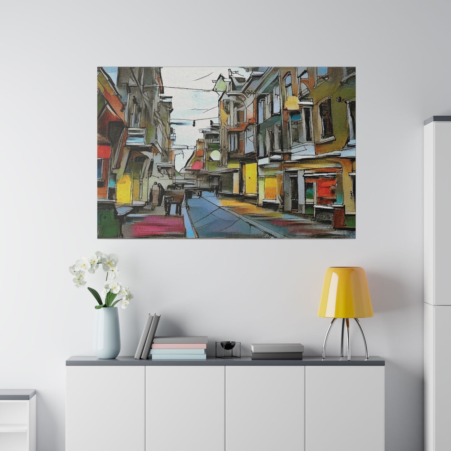 On The High Street Canvas Printify