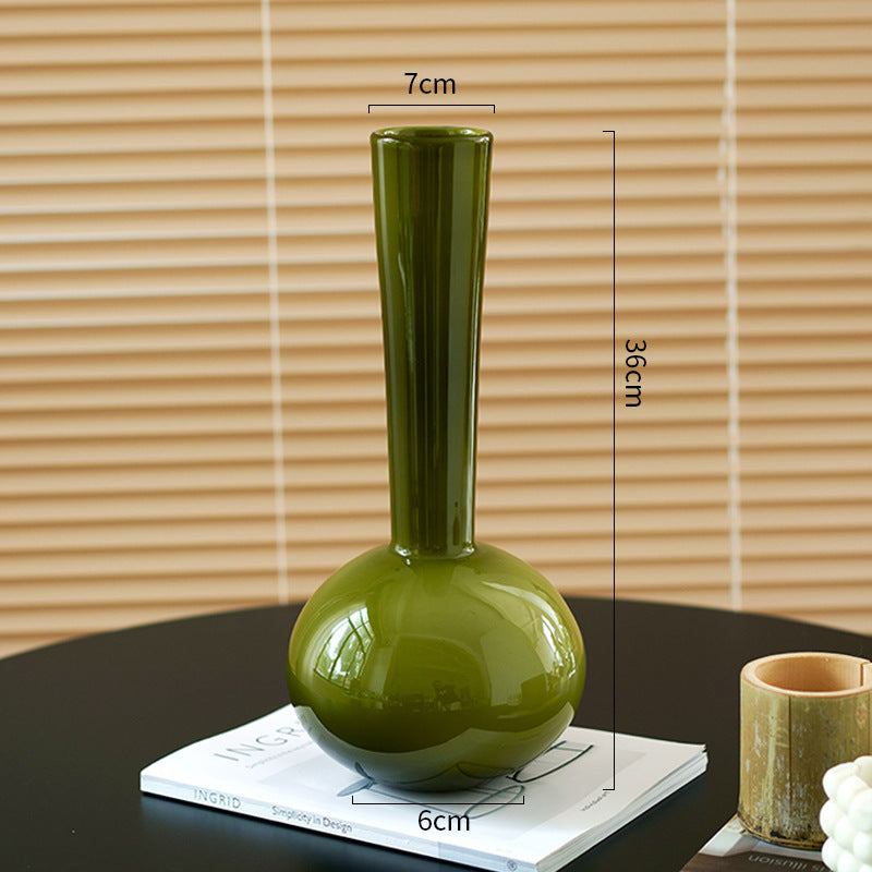 French Antique Glass Vase Londecor