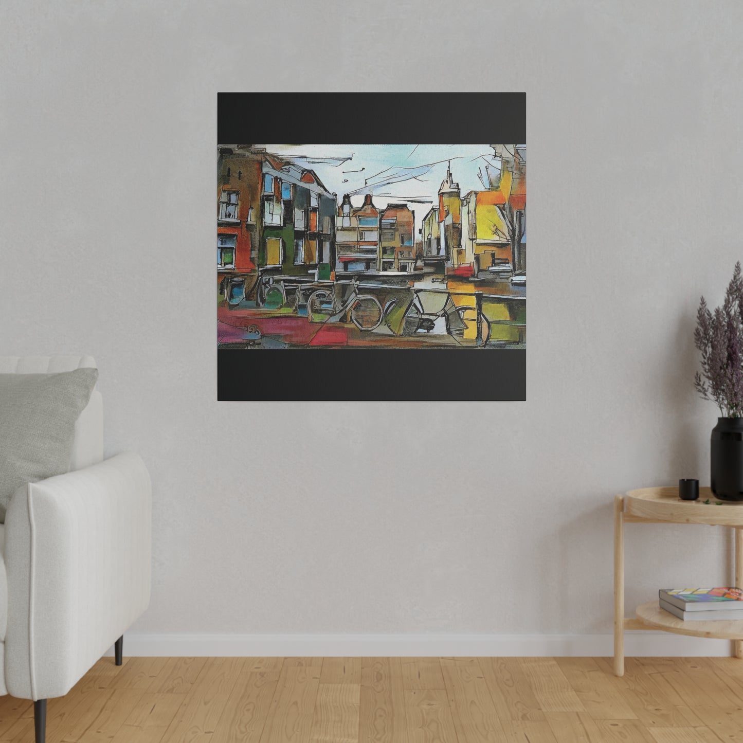 Walks in Amsterdam Canvas  Printify