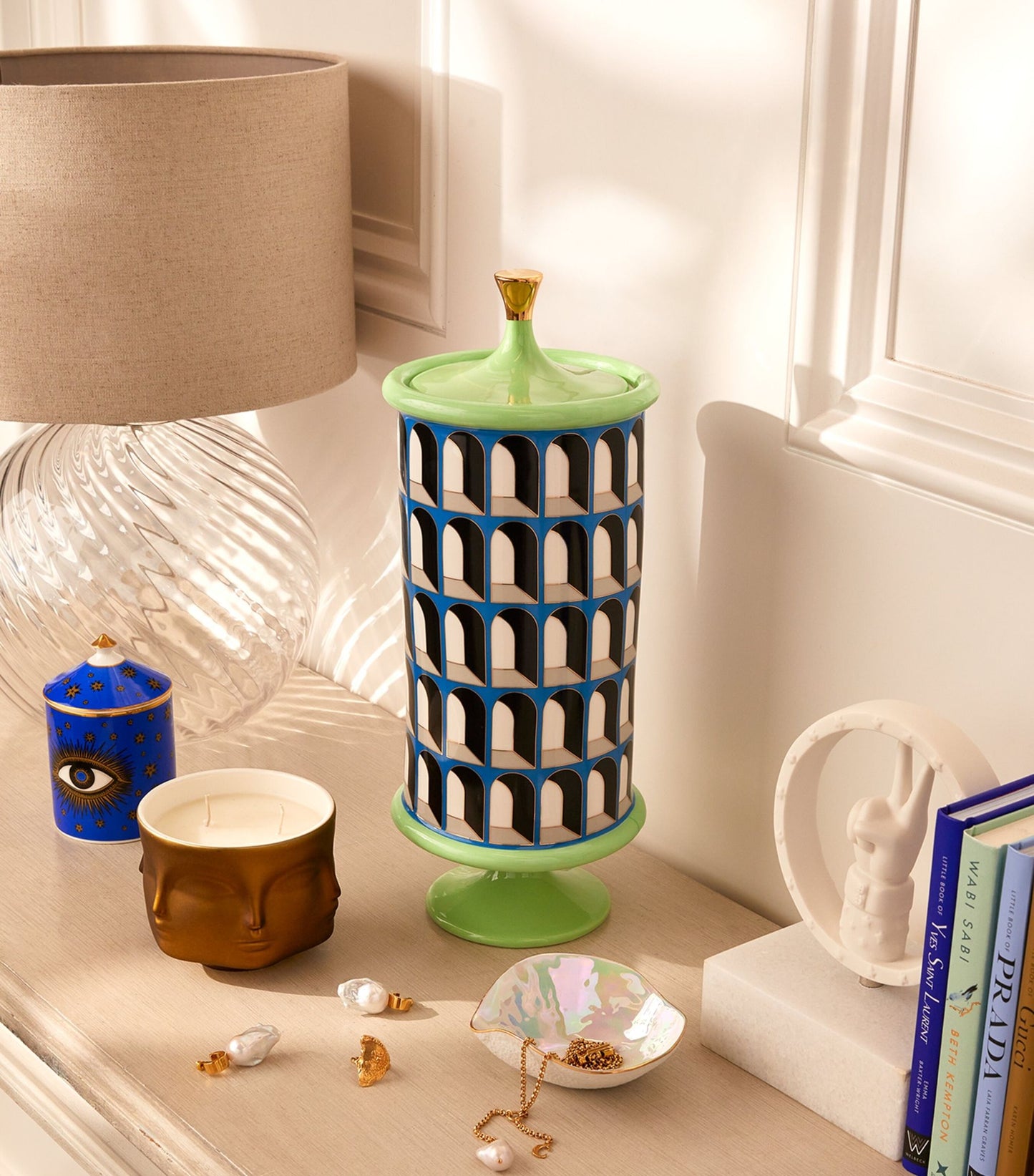 onathan Adler Arcade Arches Canister: Chic Storage with a Touch of Rome