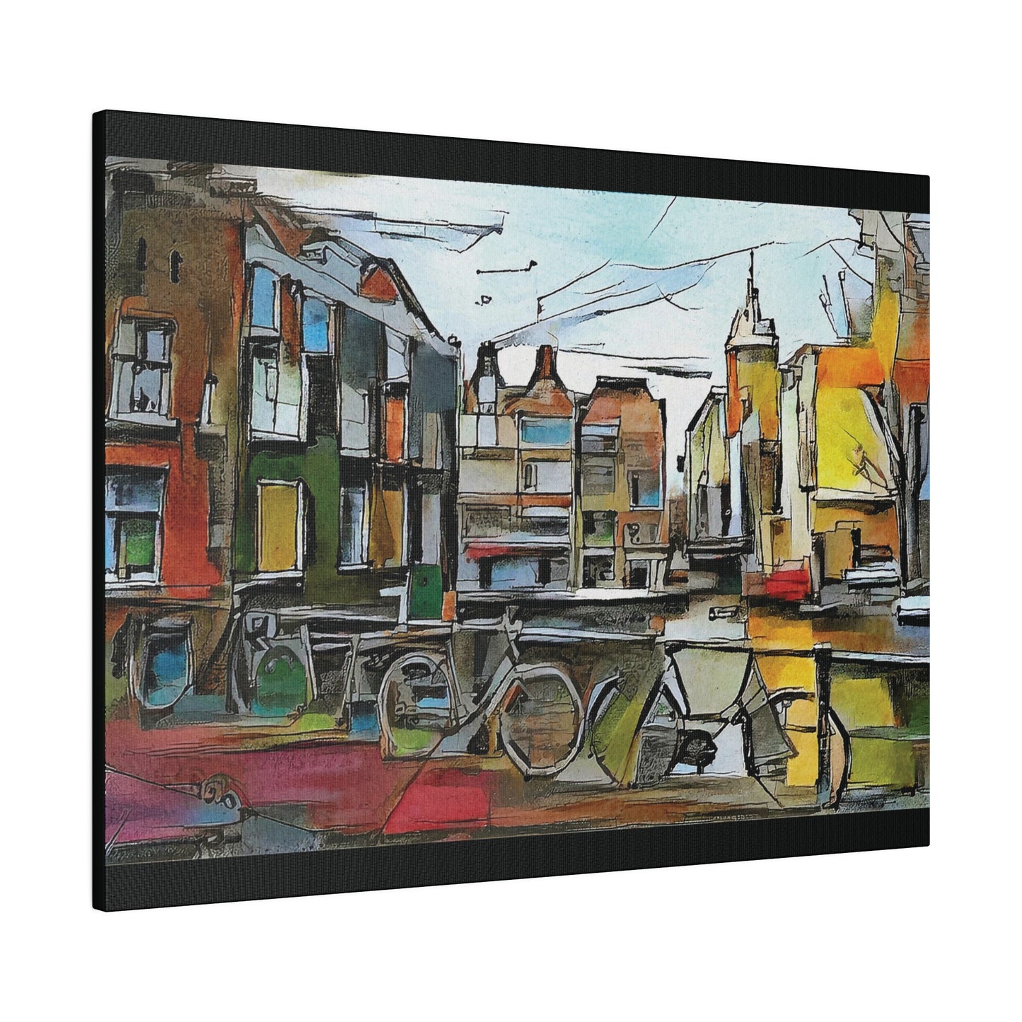 Walks in Amsterdam Canvas  Printify