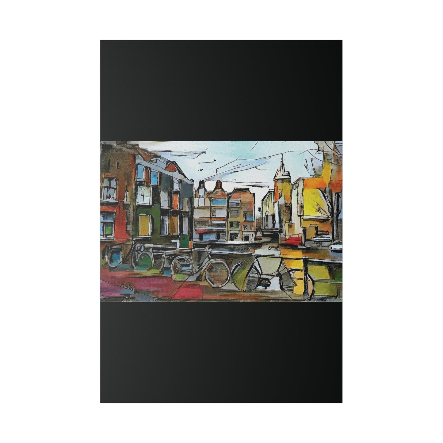 Walks in Amsterdam Canvas  Printify