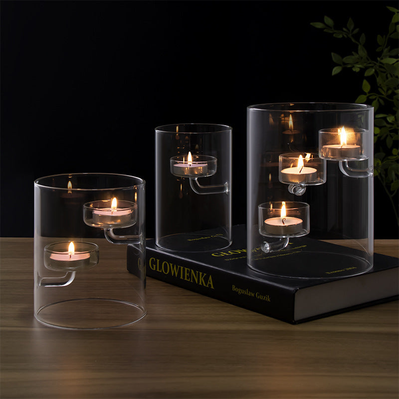 Glass Candle Holder