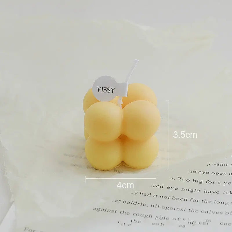 Home Creative Handmade Rubik's Cube Candle Ornament Londecor