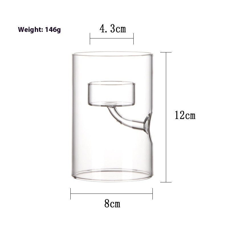 Glass Candle Holder