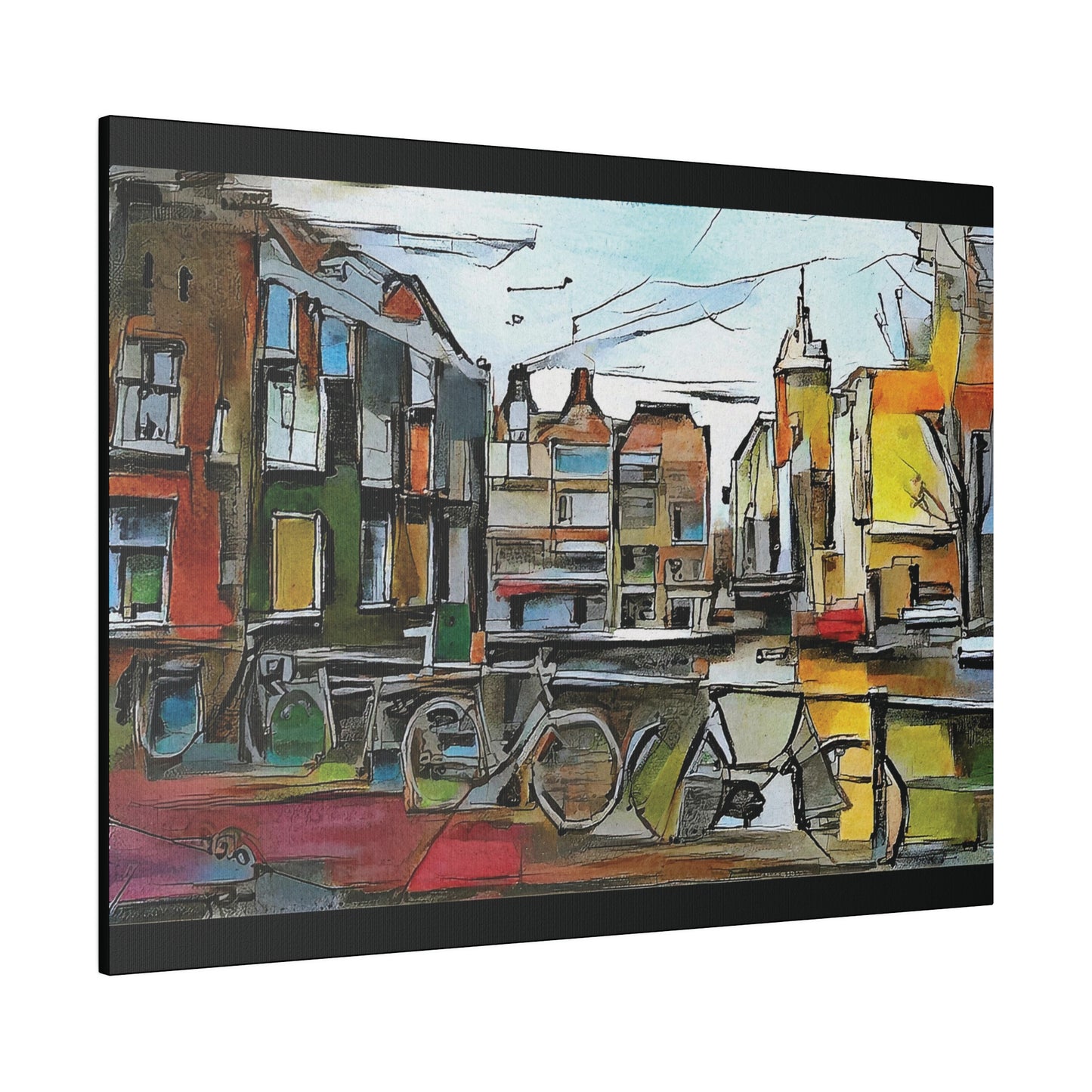 Walks in Amsterdam Canvas  Printify
