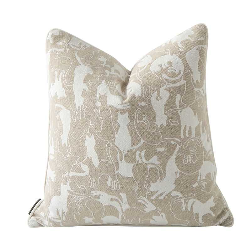 Oat Color Pillow Sitting Room Sofa Cushion Cover Londecor