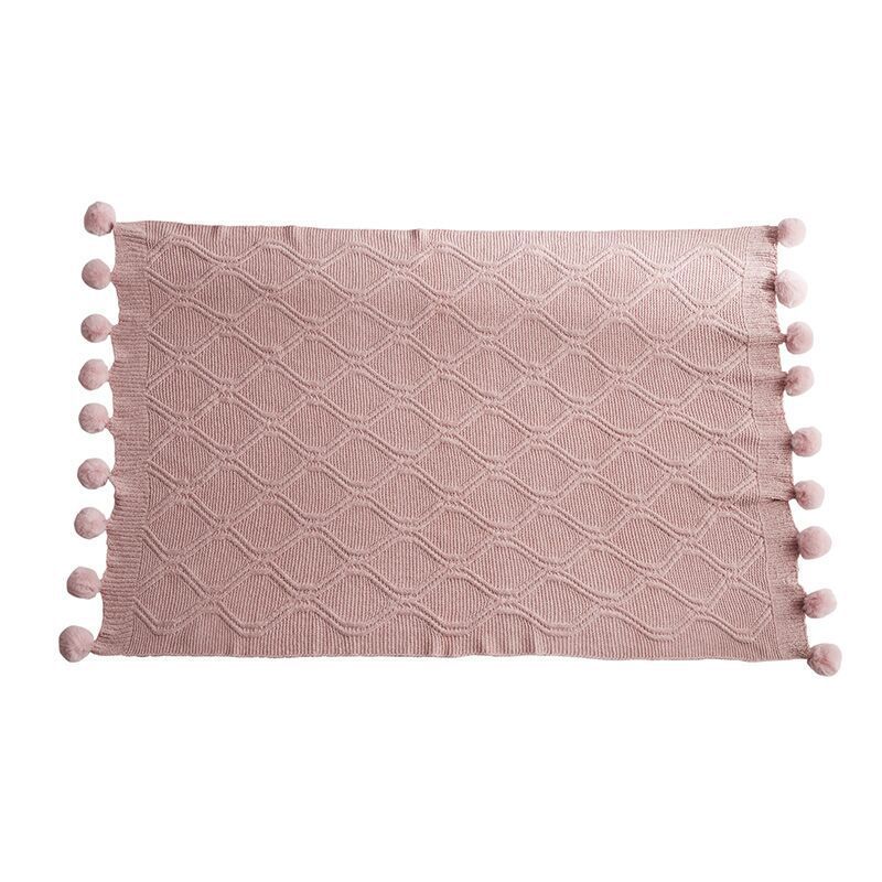 Chenille knitted blanket/Throw