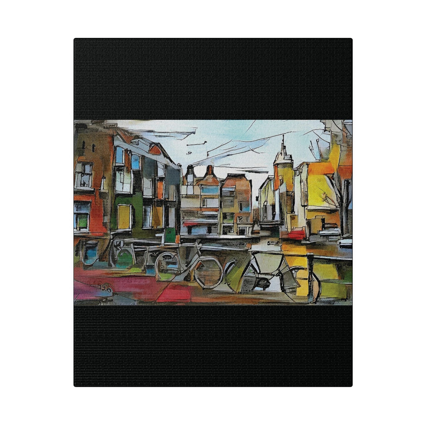 Walks in Amsterdam Canvas  Printify