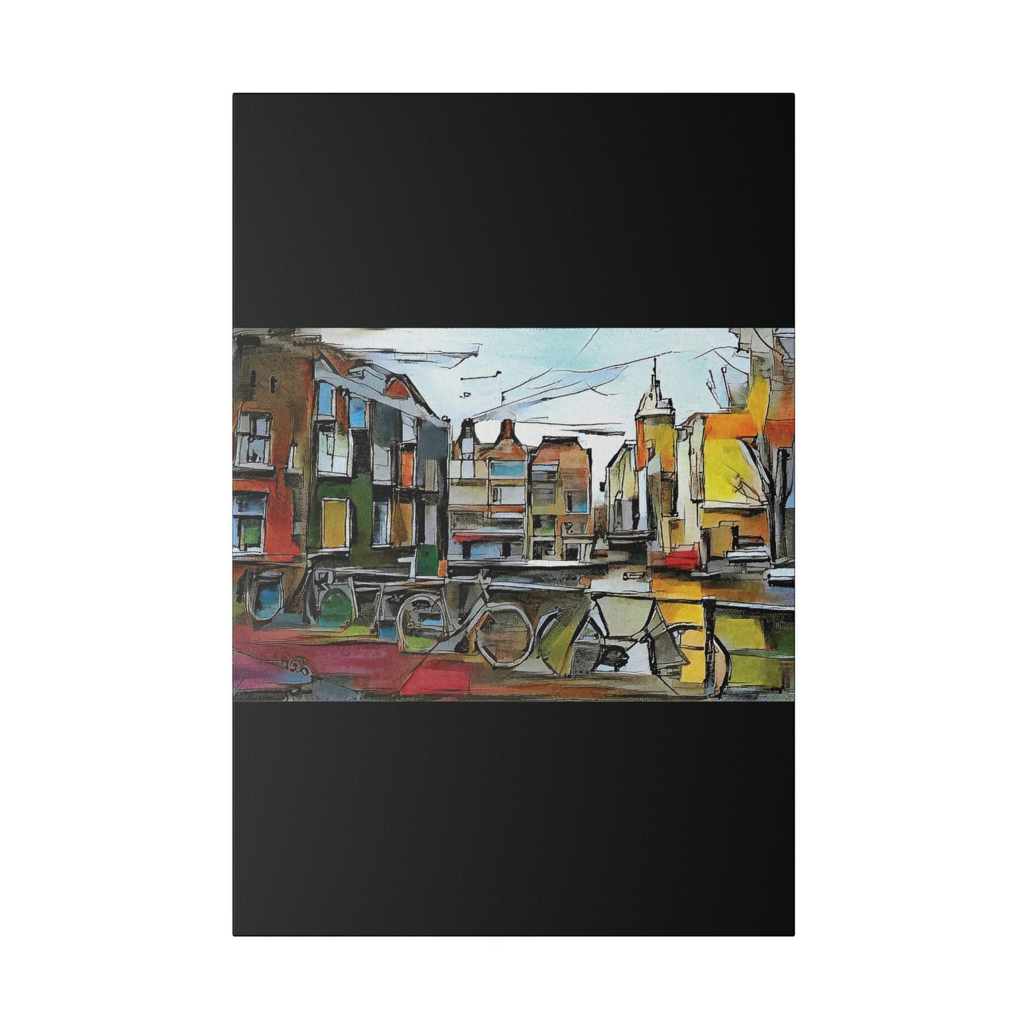 Walks in Amsterdam Canvas  Printify