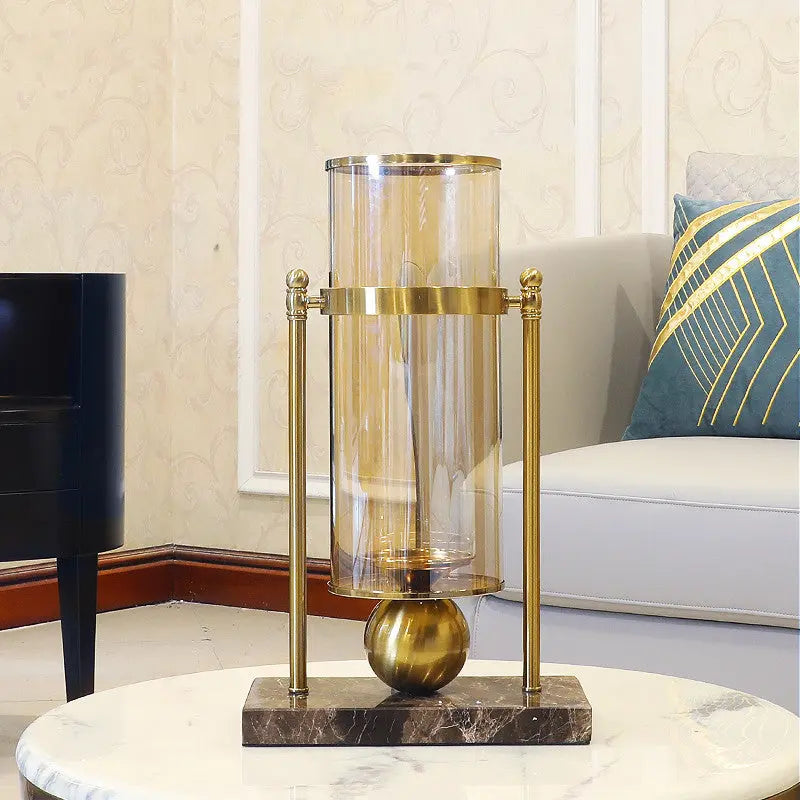 Modern Light Luxury Style Marble Vase Decoration Living Room Flower Arrangement Londecor