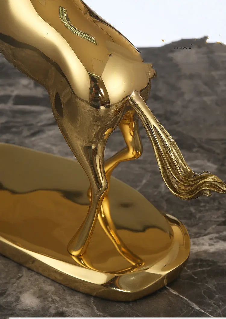 Light Luxury Pure Copper Horse Ornament Londecor