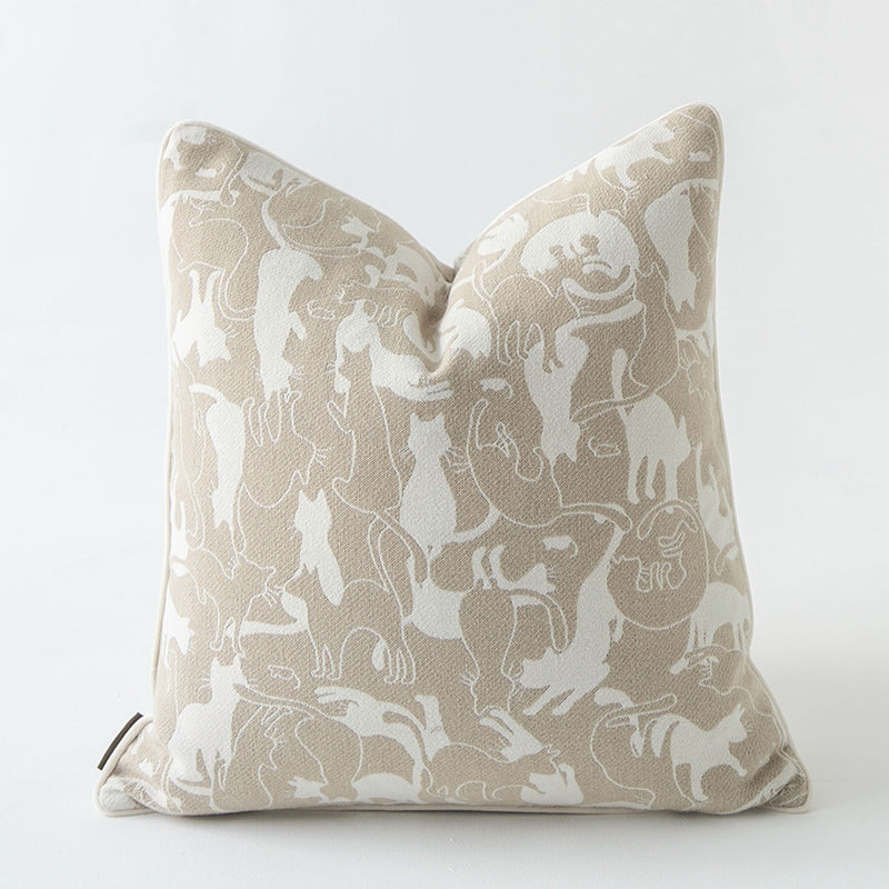 Oat Color Pillow Sitting Room Sofa Cushion Cover Londecor