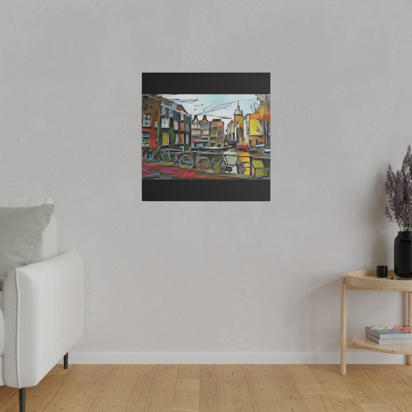 Walks in Amsterdam Canvas  Printify