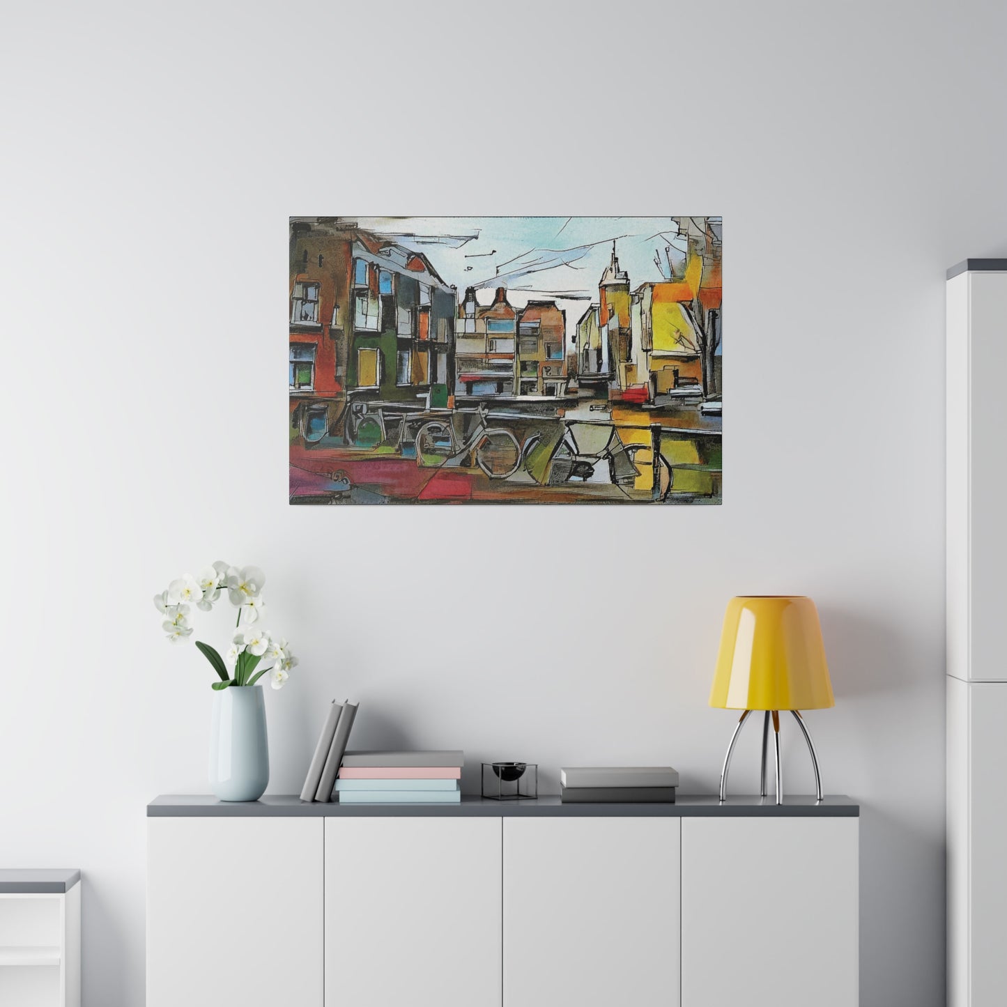 Walks in Amsterdam Canvas  Printify