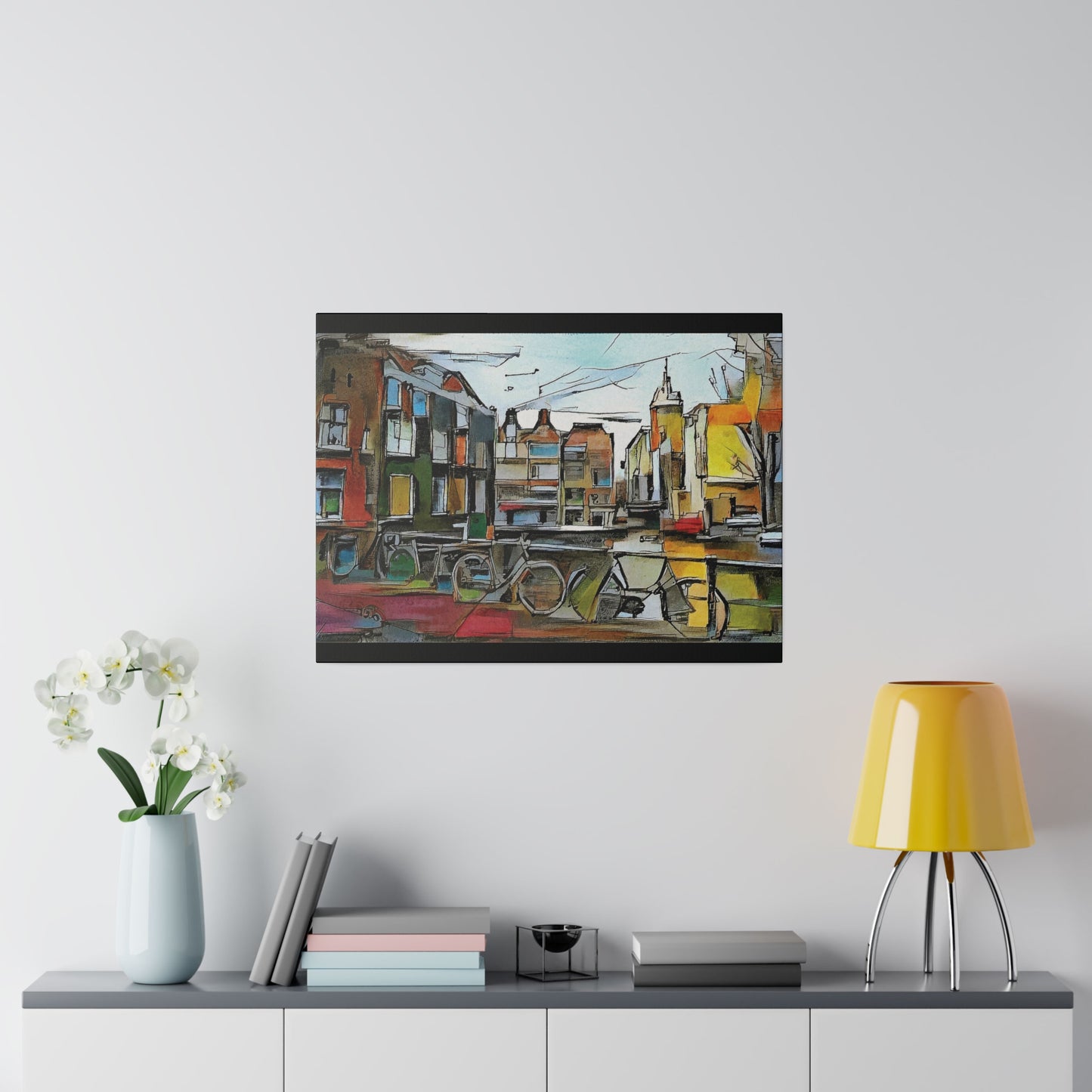 Walks in Amsterdam Canvas  Printify