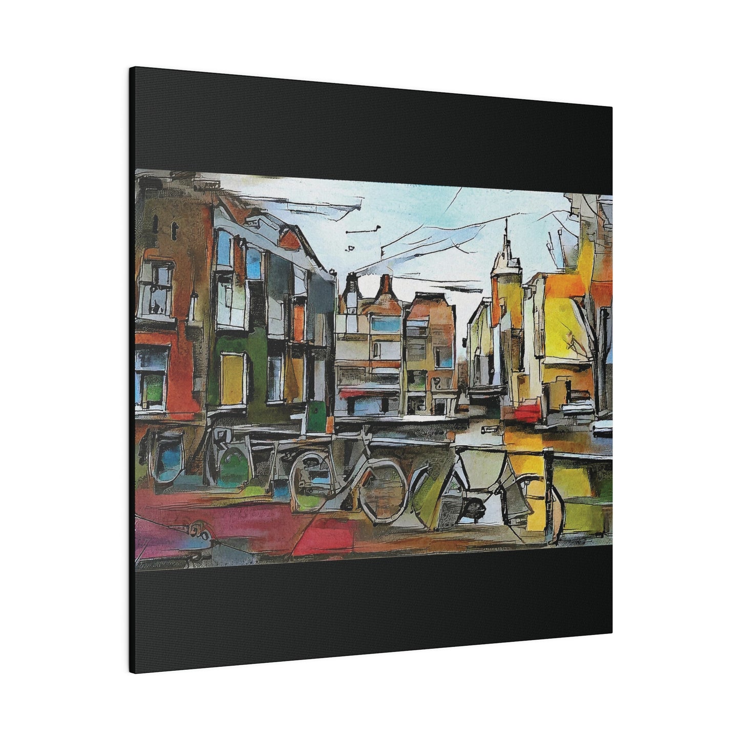 Walks in Amsterdam Canvas  Printify
