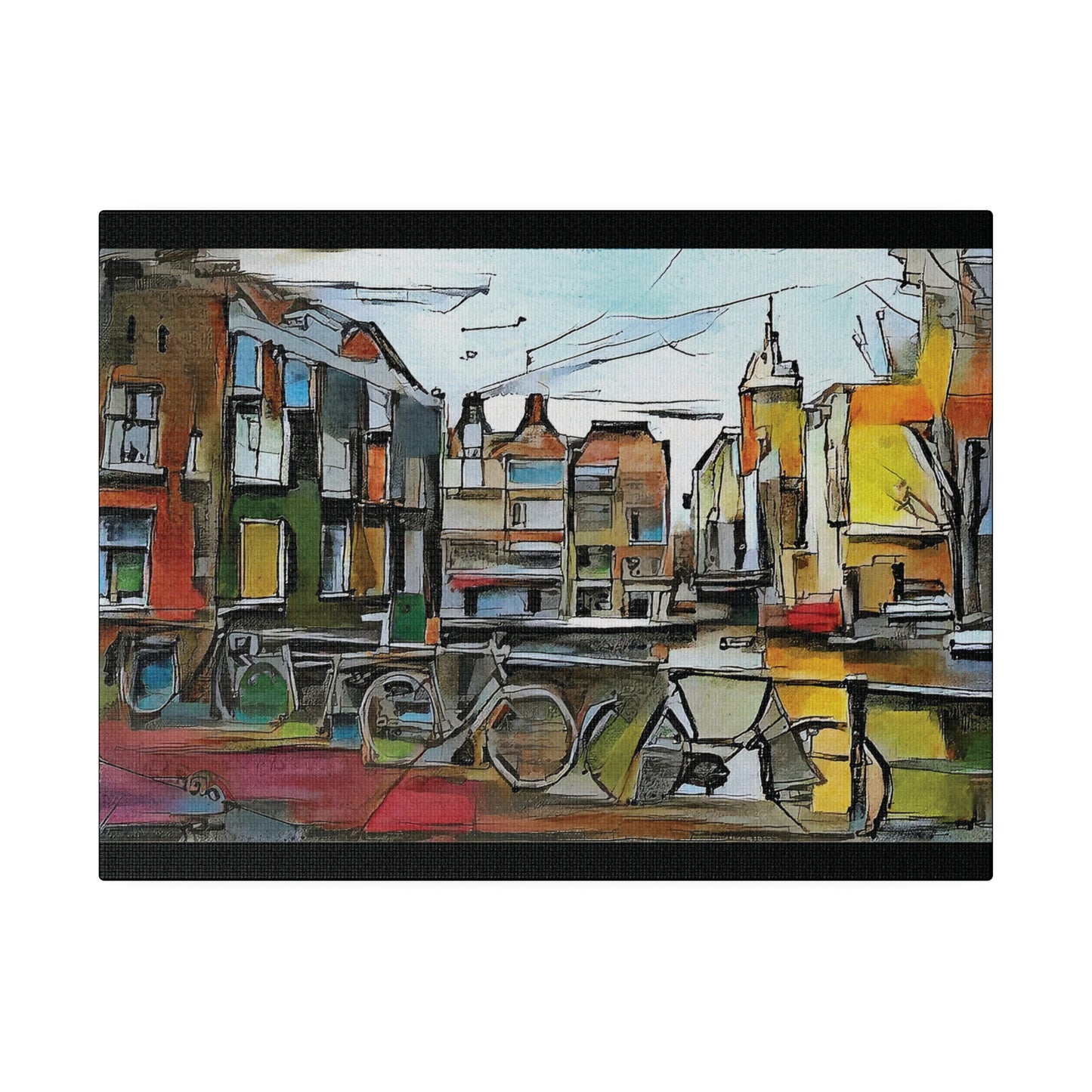 Walks in Amsterdam Canvas  Printify