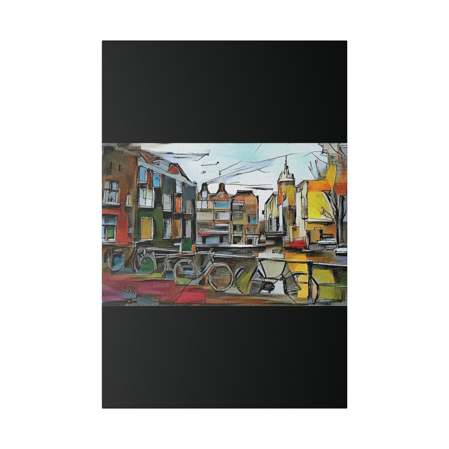 Walks in Amsterdam Canvas  Printify